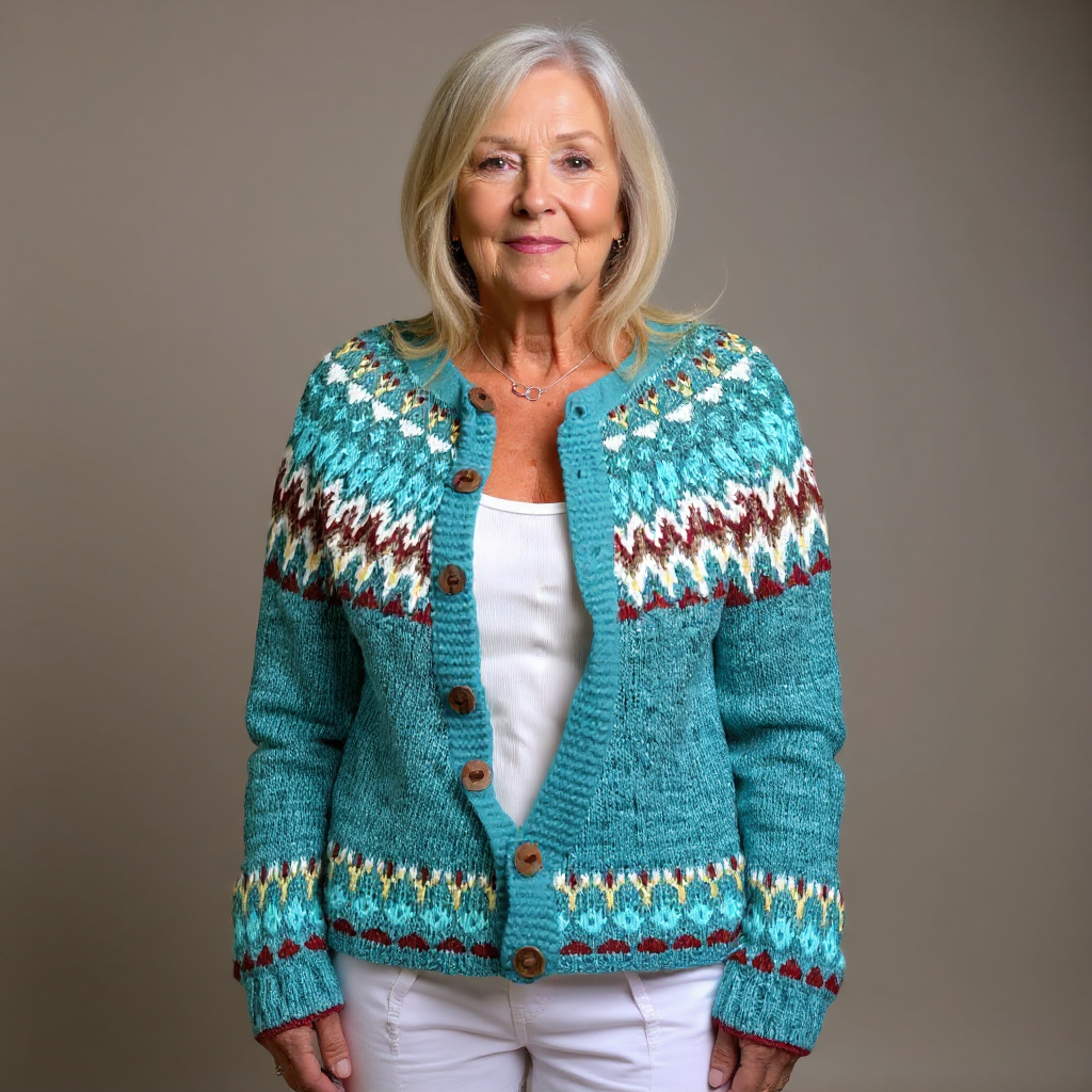 Lova | Fair Isle Patterned Cardigan
