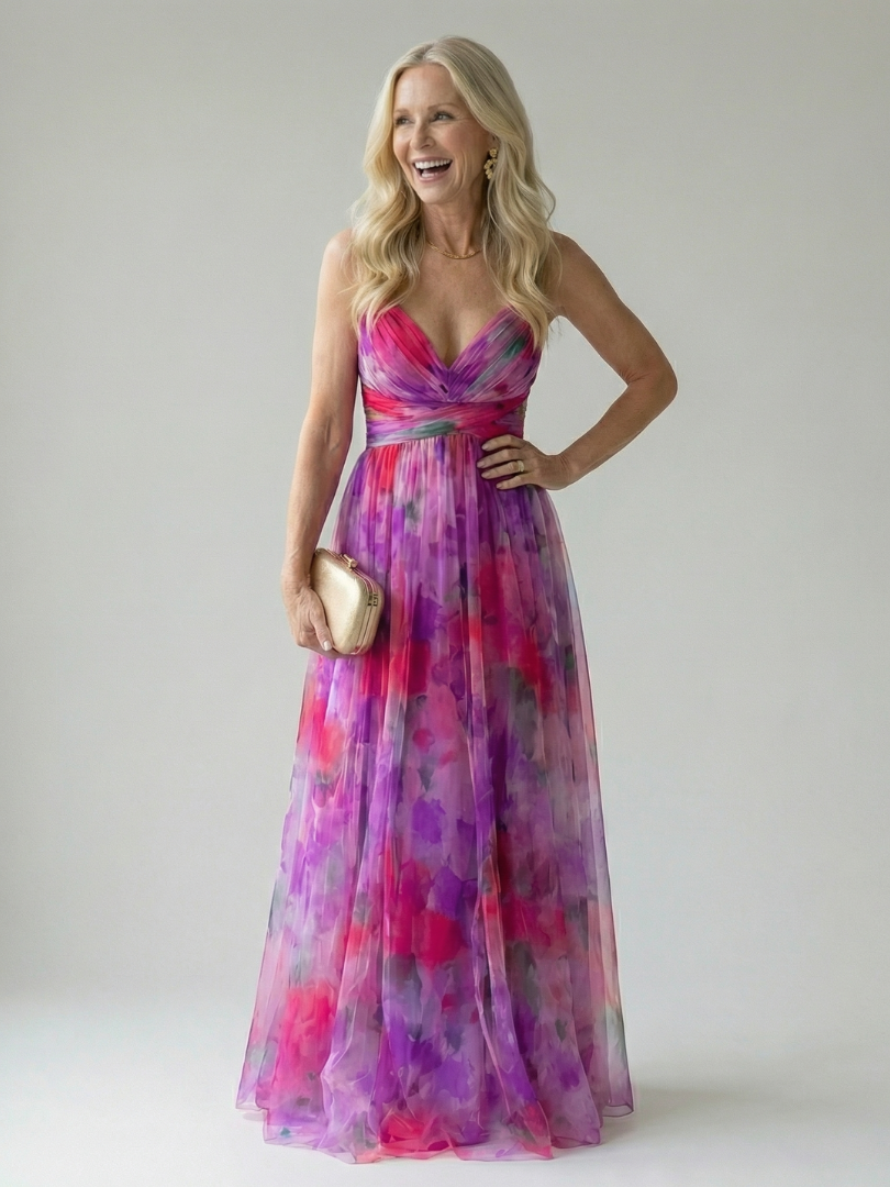 Elva | Wrap Bodice Maxi Dress