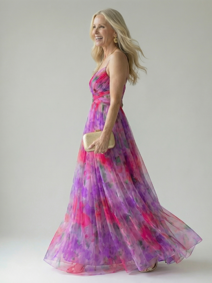 Elva | Wrap Bodice Maxi Dress