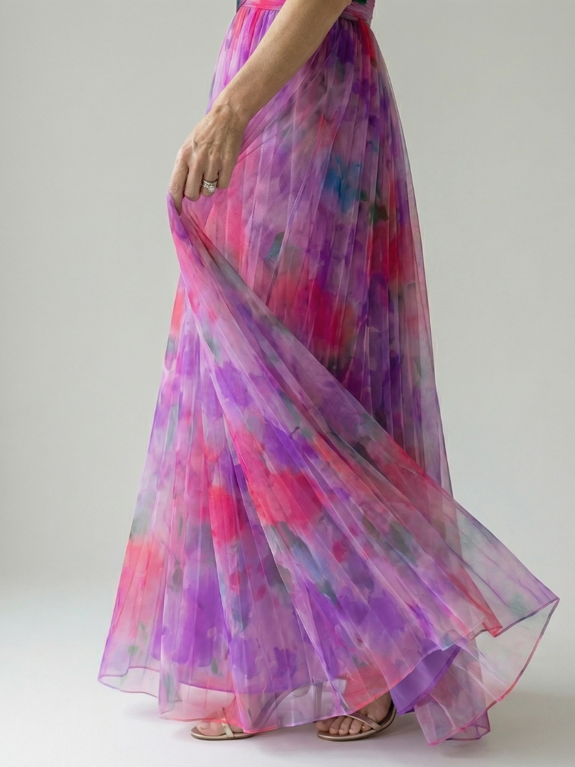 Elva | Wrap Bodice Maxi Dress