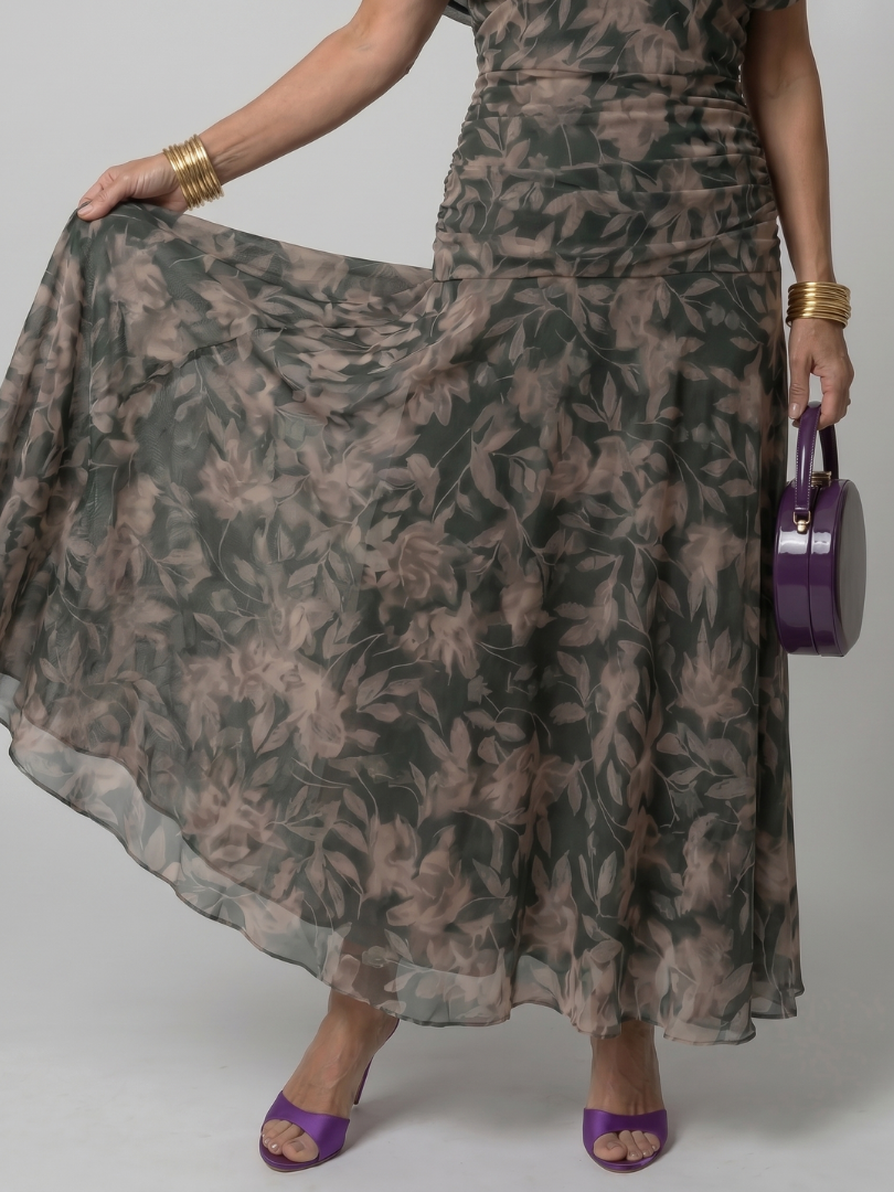 Elsa | Off-Shoulder Draped Midi Dress