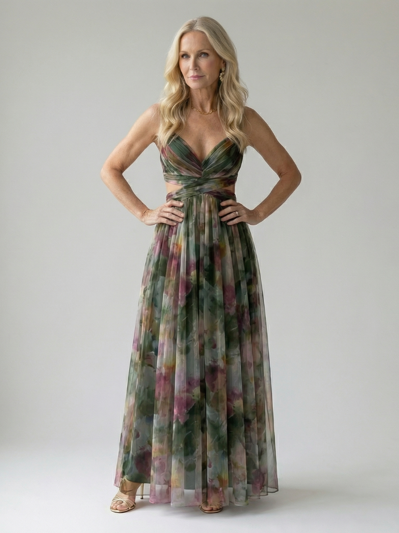 Elva | Wrap Bodice Maxi Dress