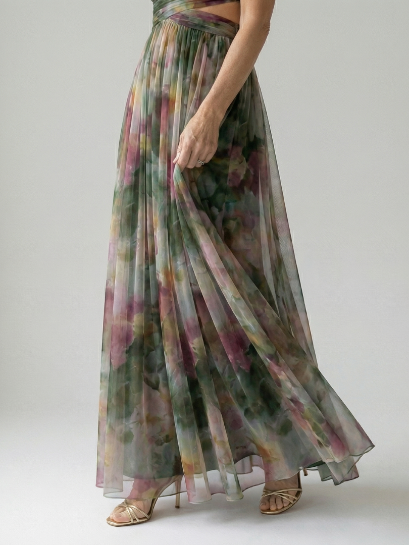 Elva | Wrap Bodice Maxi Dress
