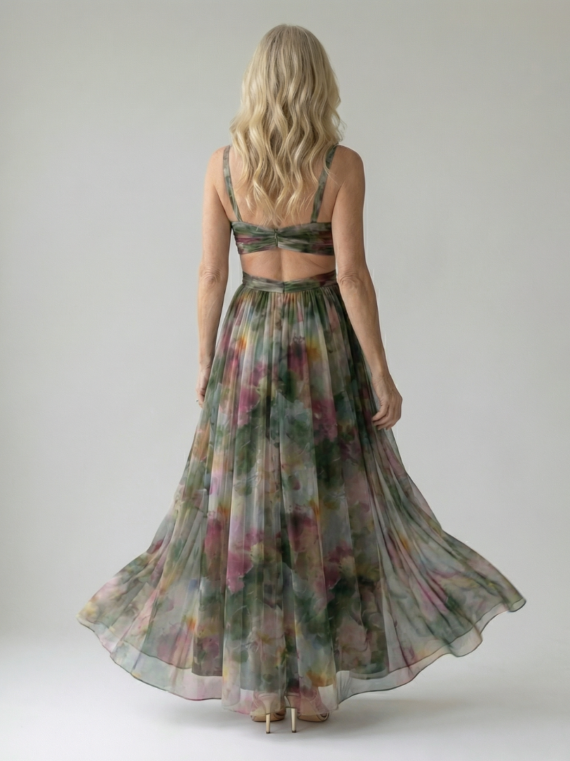 Elva | Wrap Bodice Maxi Dress