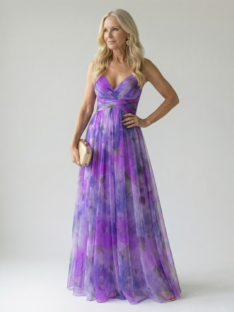 Elva | Wrap Bodice Maxi Dress