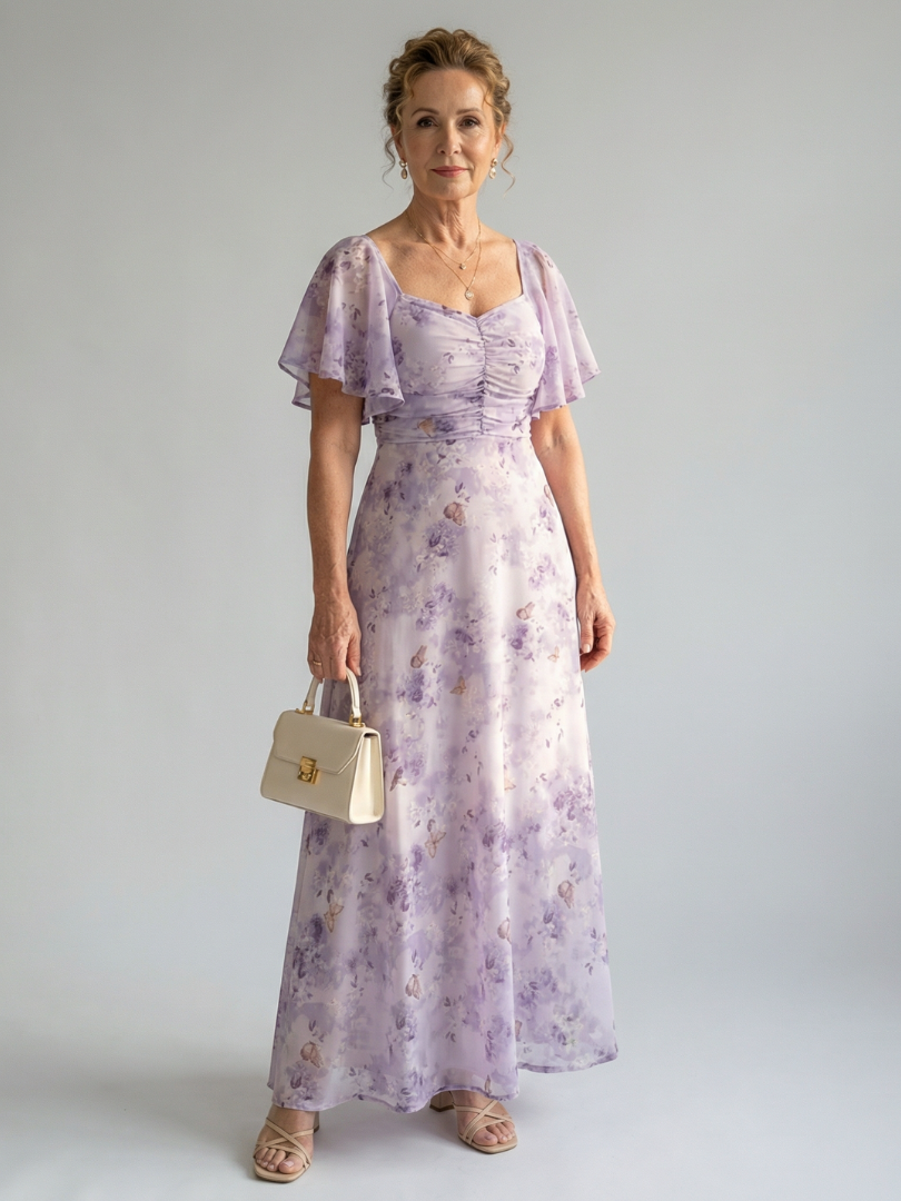 Dottie | Flutter Sleeve Floral Dress