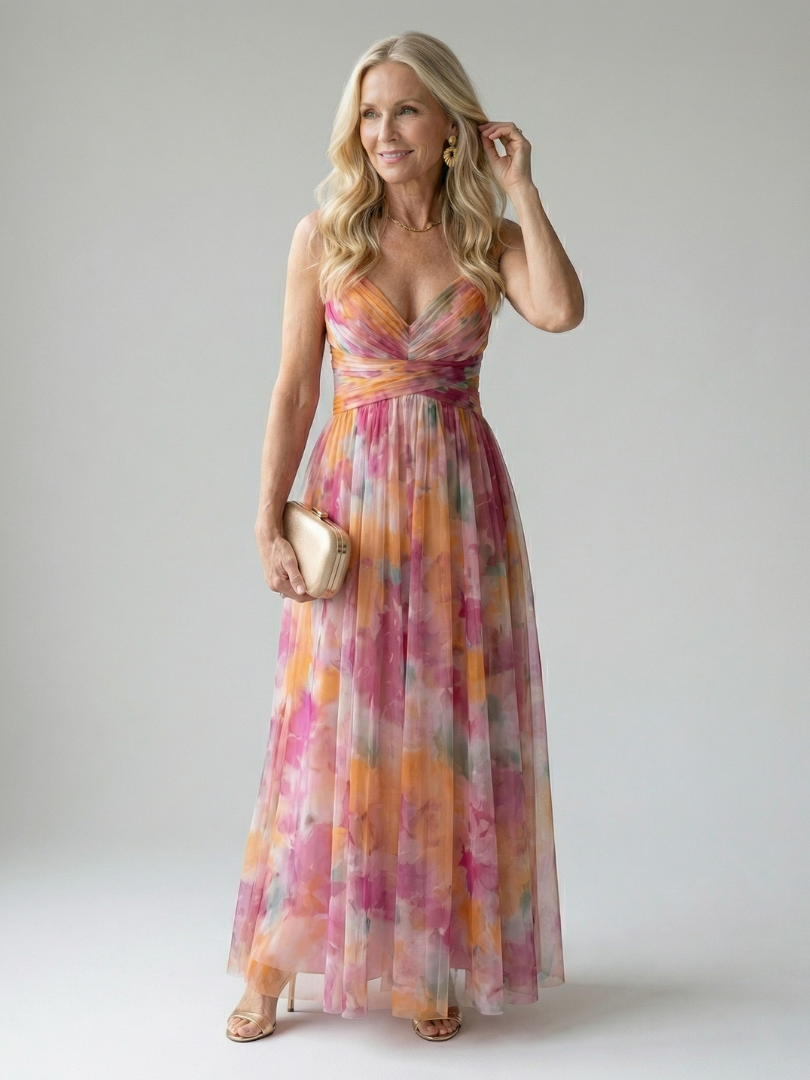 Elva | Wrap Bodice Maxi Dress