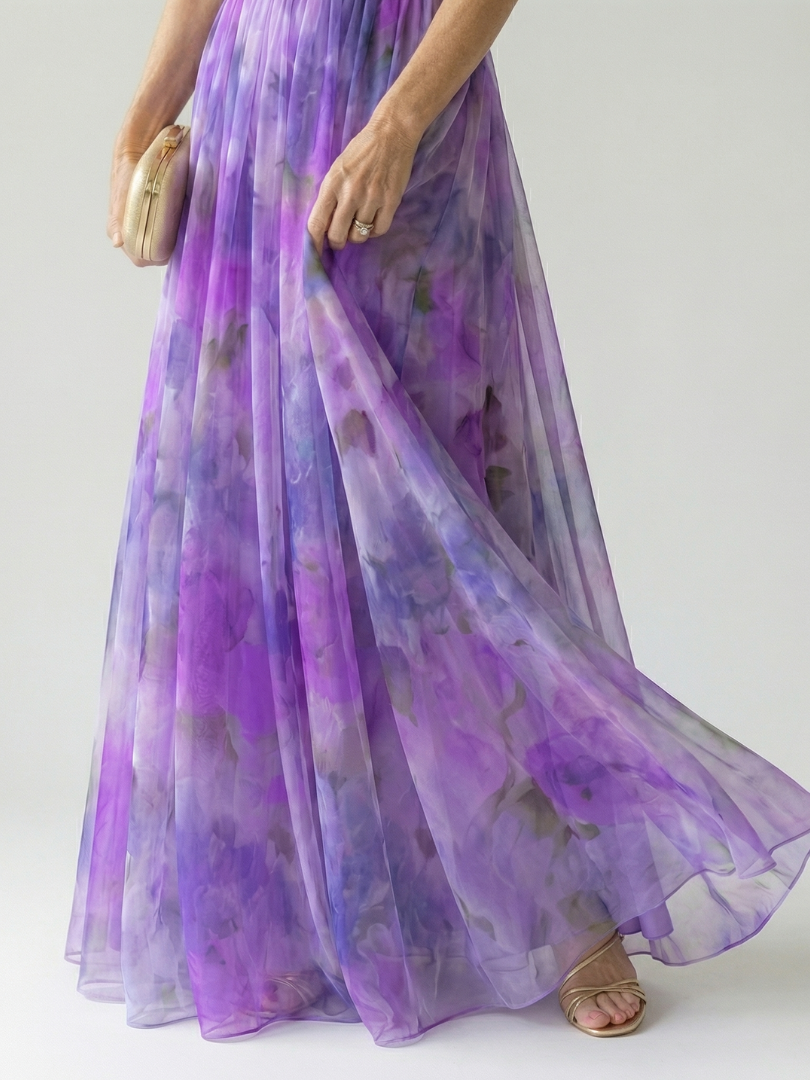Elva | Wrap Bodice Maxi Dress