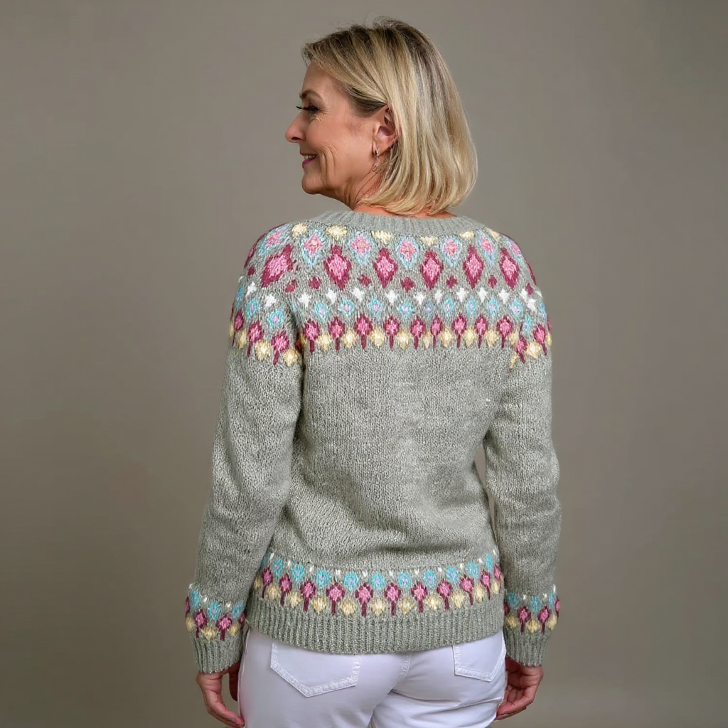 Selin | Fair Isle Knit Cardigan