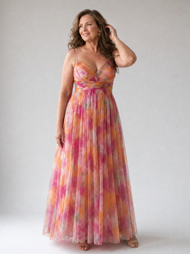 Elva | Wrap Bodice Maxi Dress