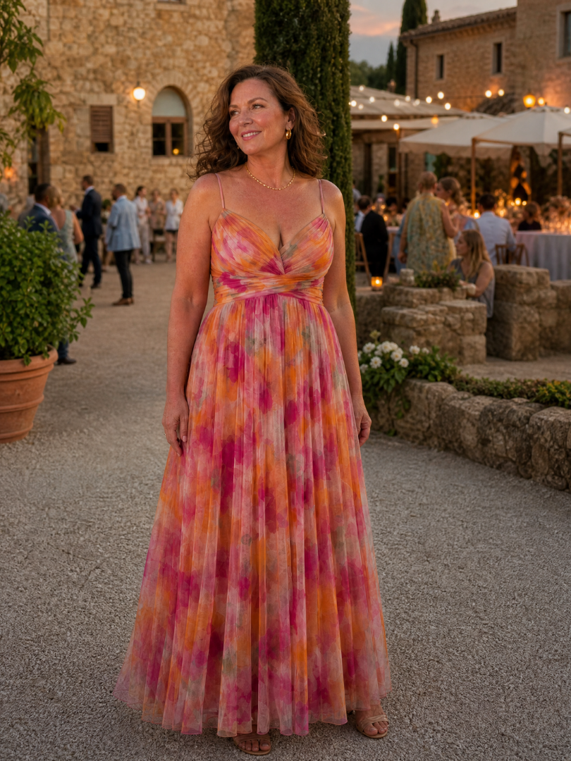 Elva | Wrap Bodice Maxi Dress
