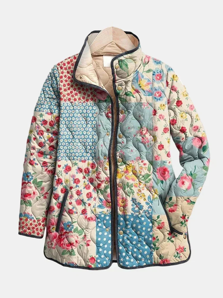Zarae | Delicate Floral Quilted Jacket