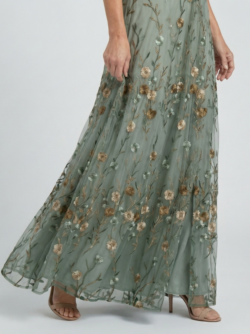 Dixie | Flowing Halter Floral Dress