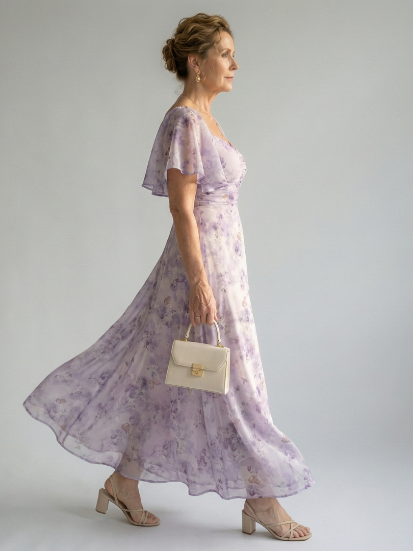Dottie | Flutter Sleeve Floral Dress