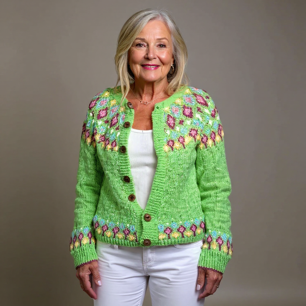 Silje | Nordic Pattern Cardigan