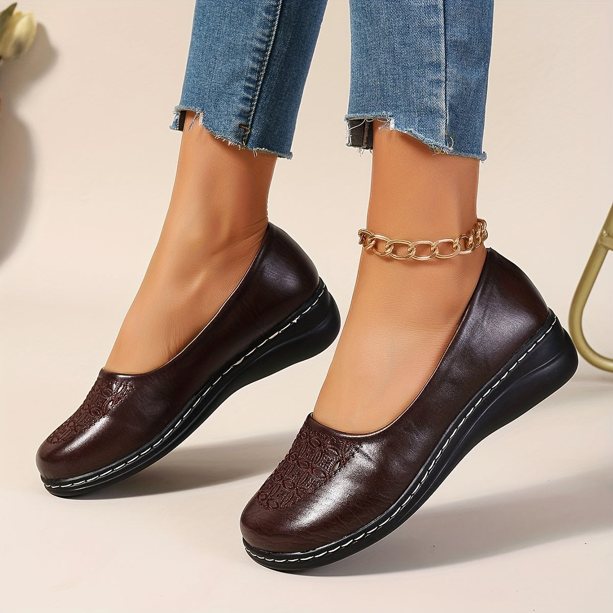 Beatrice™ | Patterned Comfort Slip-Ons