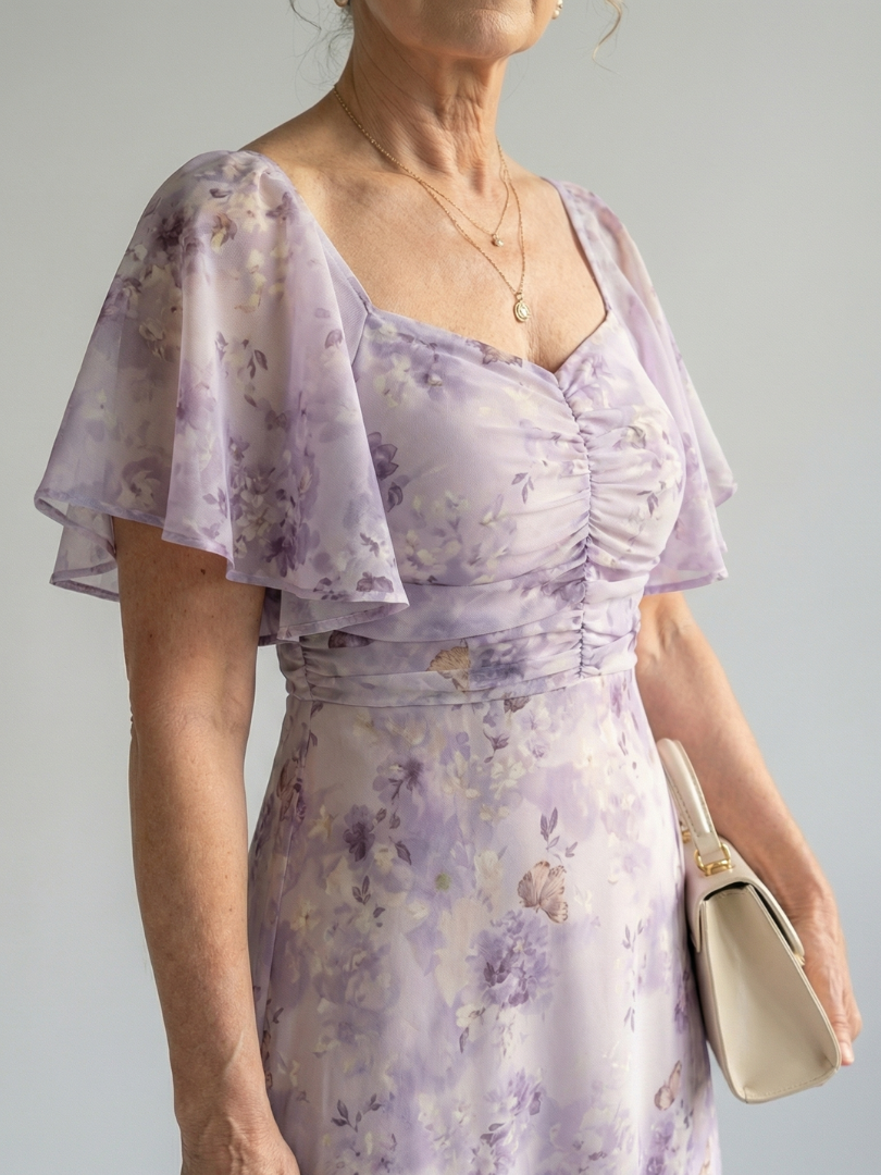 Dottie | Flutter Sleeve Floral Dress