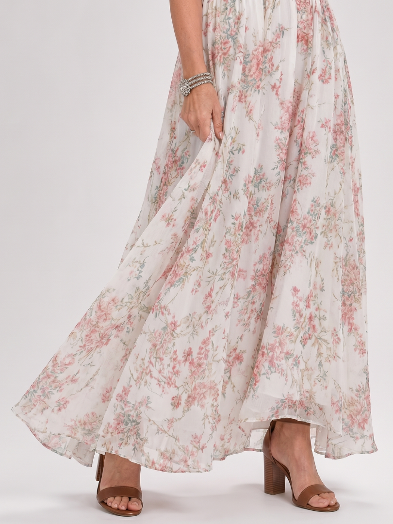 Guinevere | Flowing Floral Midi Dress