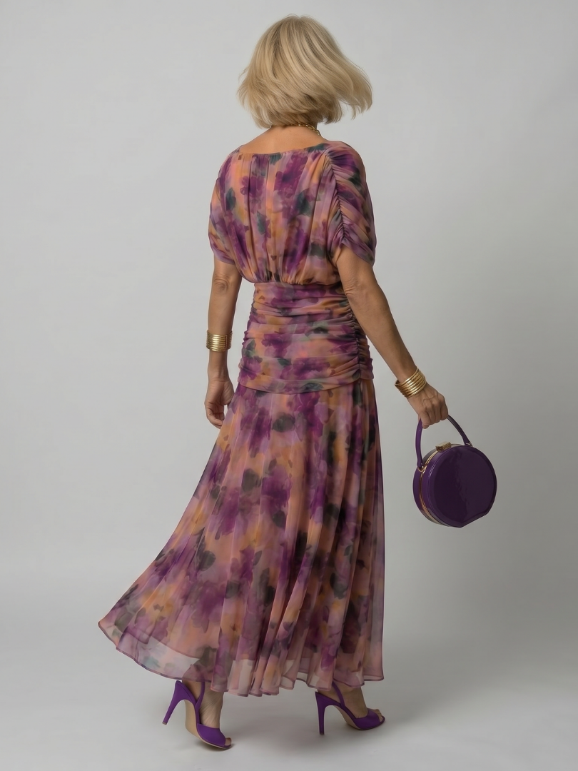 Elsa | Off-Shoulder Draped Midi Dress