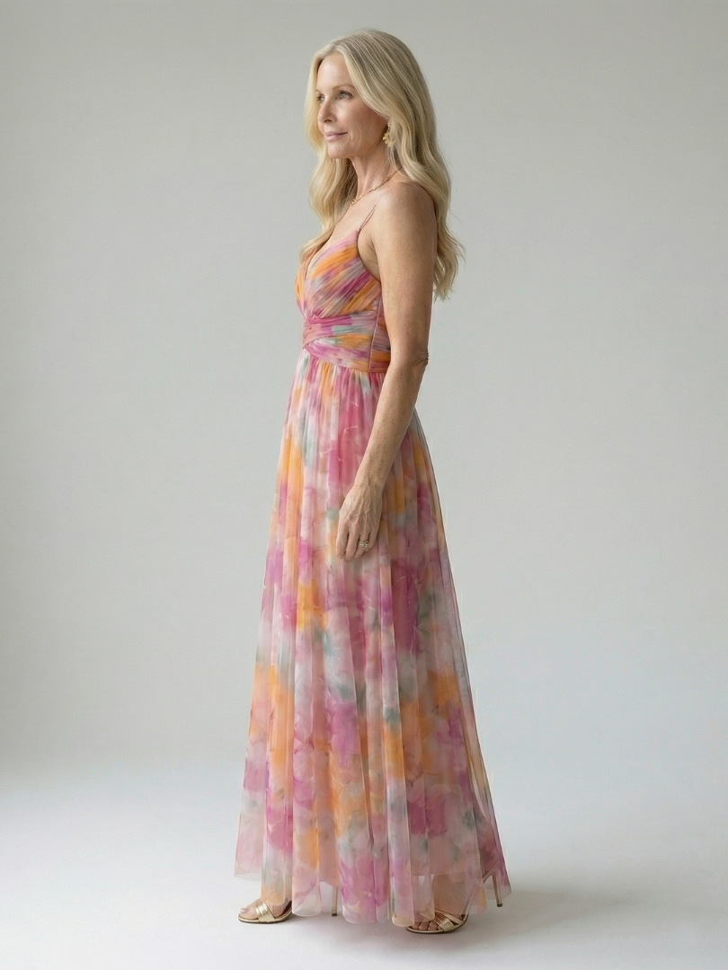Elva | Wrap Bodice Maxi Dress