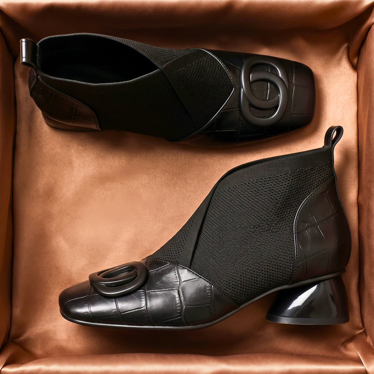 Clara Sculpted Leather Boots