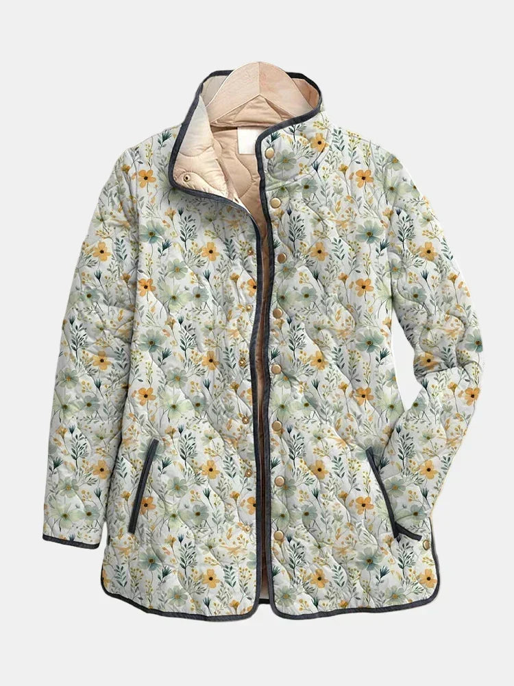 Nola | Cheerful Floral Quilted Jacket