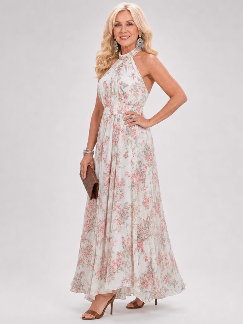 Guinevere | Flowing Floral Midi Dress