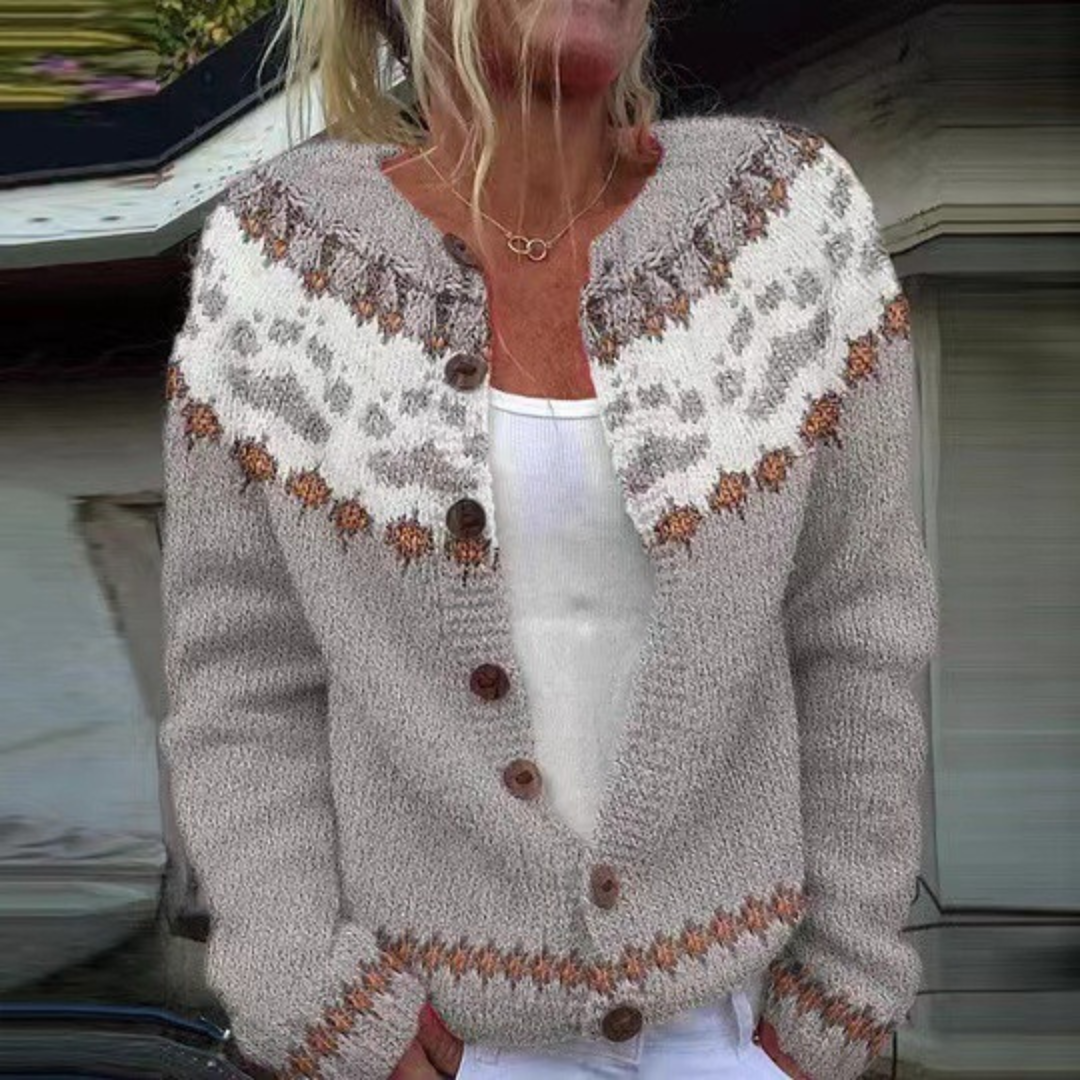 Pia | Icelandic Yoke Cardigan