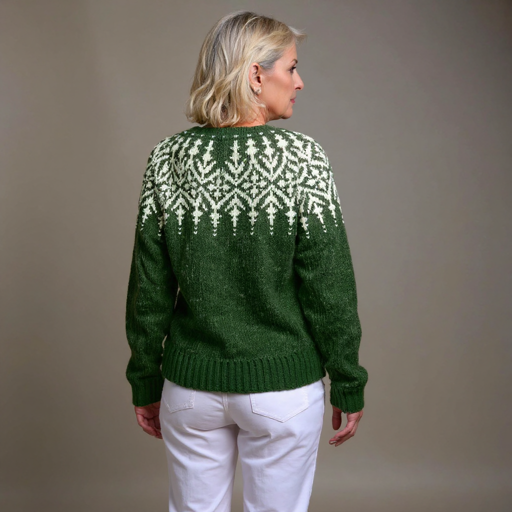Nadia | Nordic Yoke Knit Cardigan