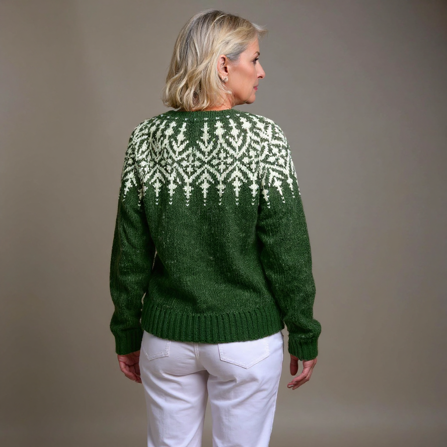 Nadia | Nordic Yoke Knit Cardigan