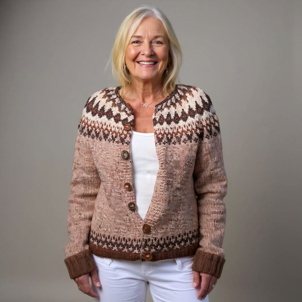Oona | Folk Pattern Knit Cardigan