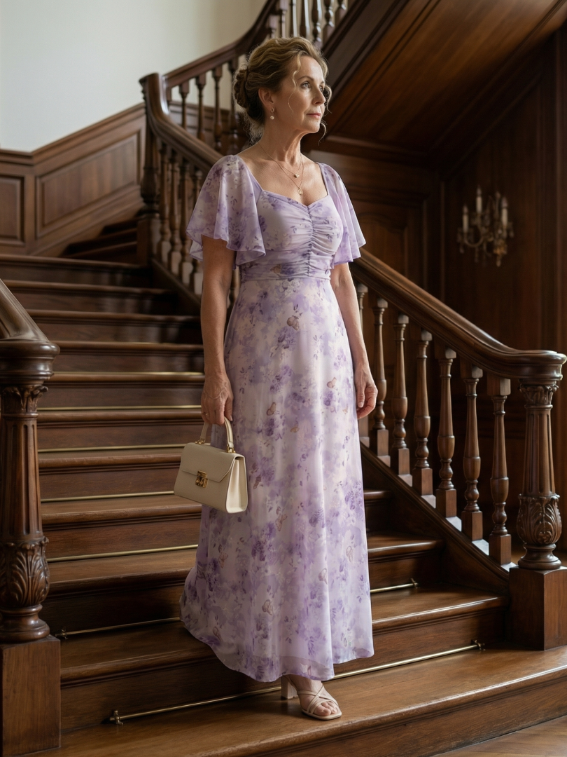 Dottie | Flutter Sleeve Floral Dress