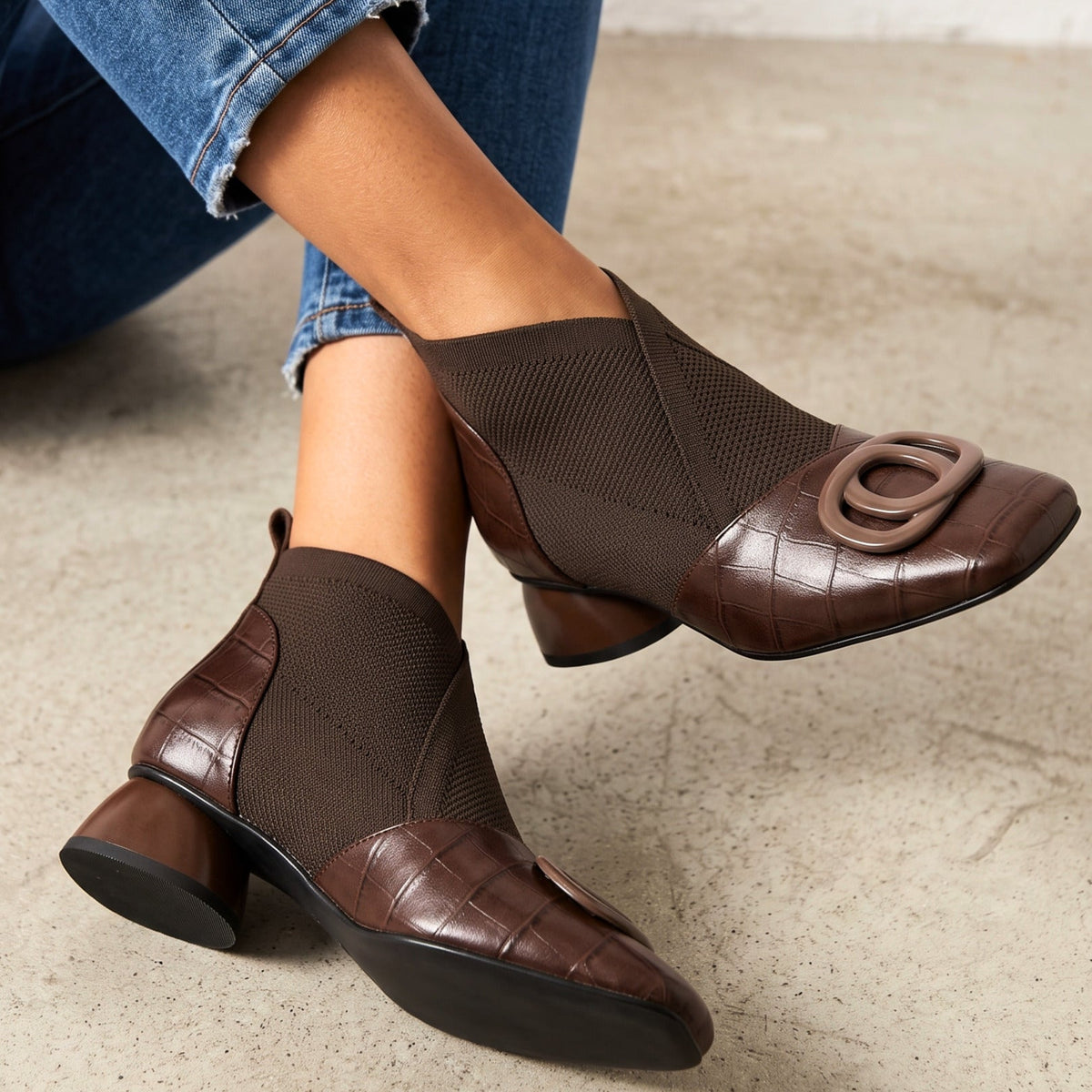 Clara Sculpted Leather Boots