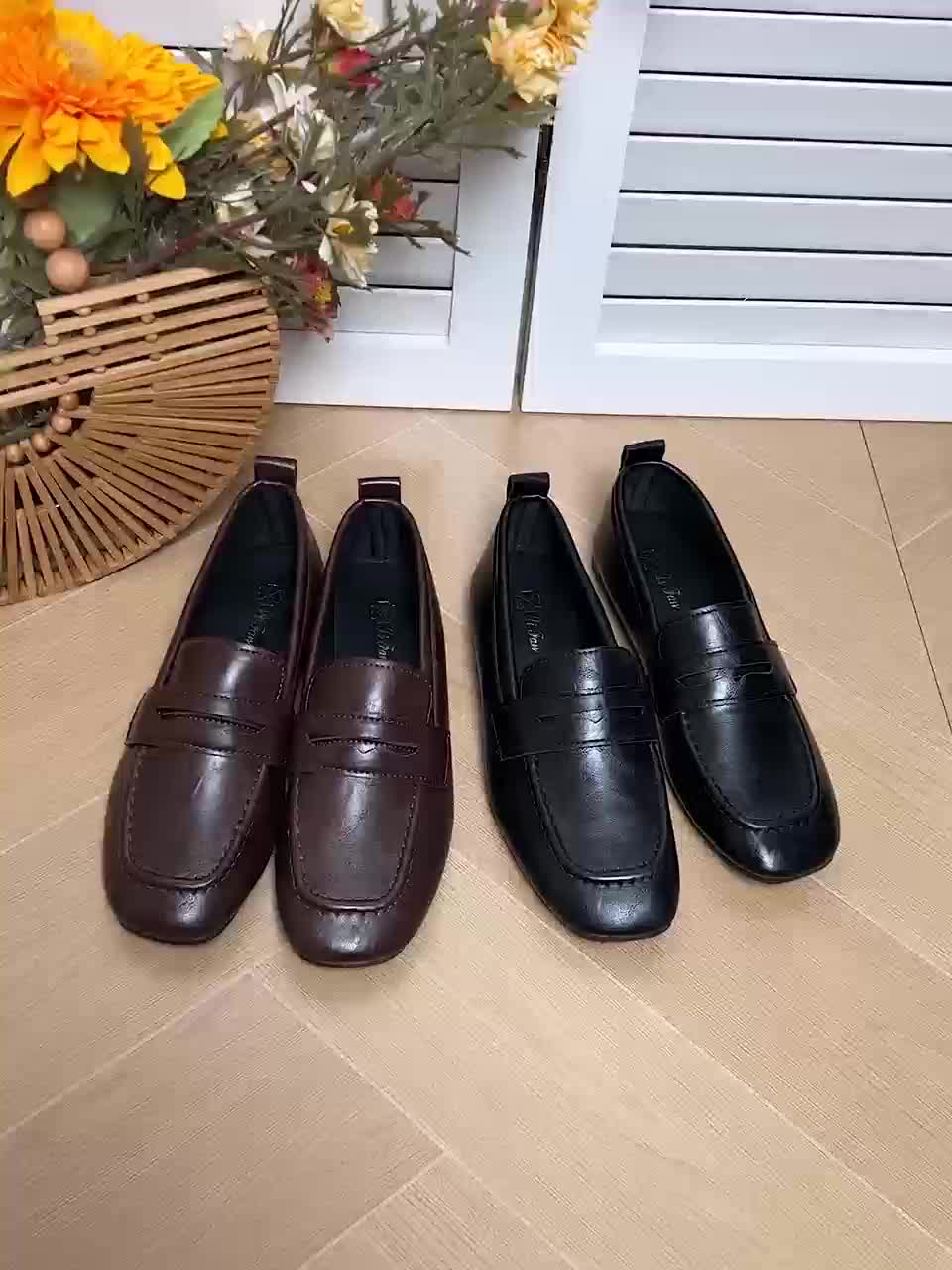 Ottilie™ | Square-Toe Penny Loafers