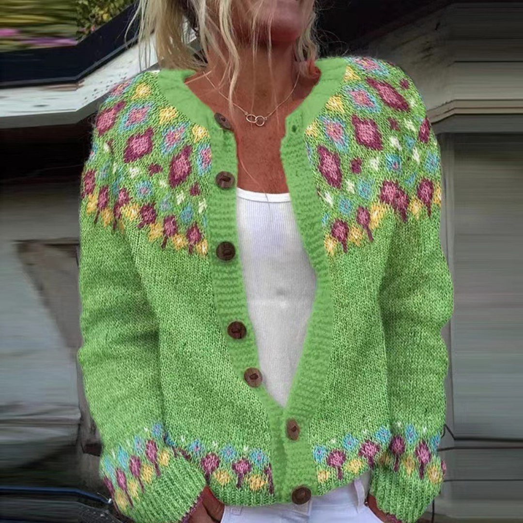 Silje | Nordic Pattern Cardigan