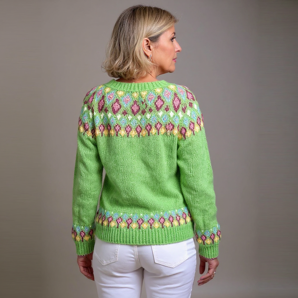 Silje | Nordic Pattern Cardigan