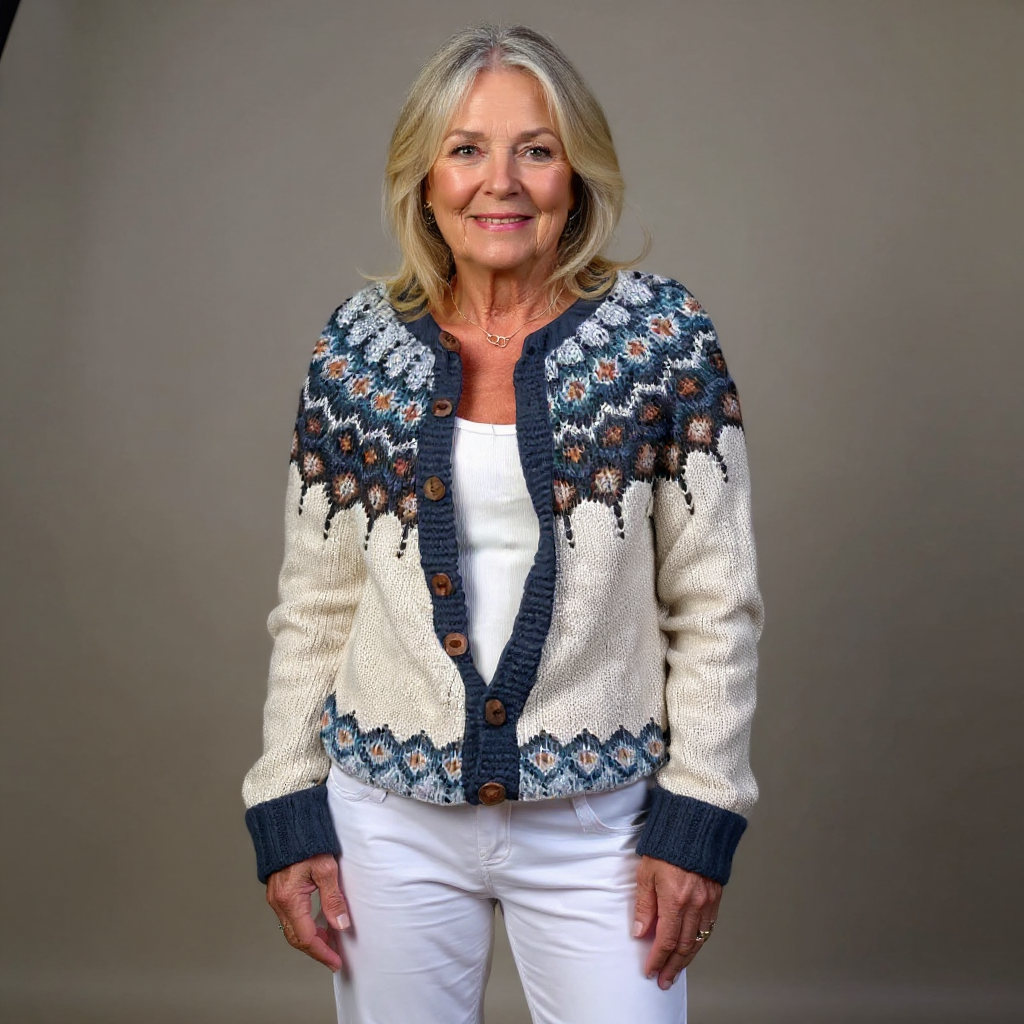 Lykke | Folk Pattern Knit Cardigan