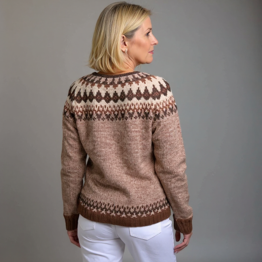 Oona | Folk Pattern Knit Cardigan