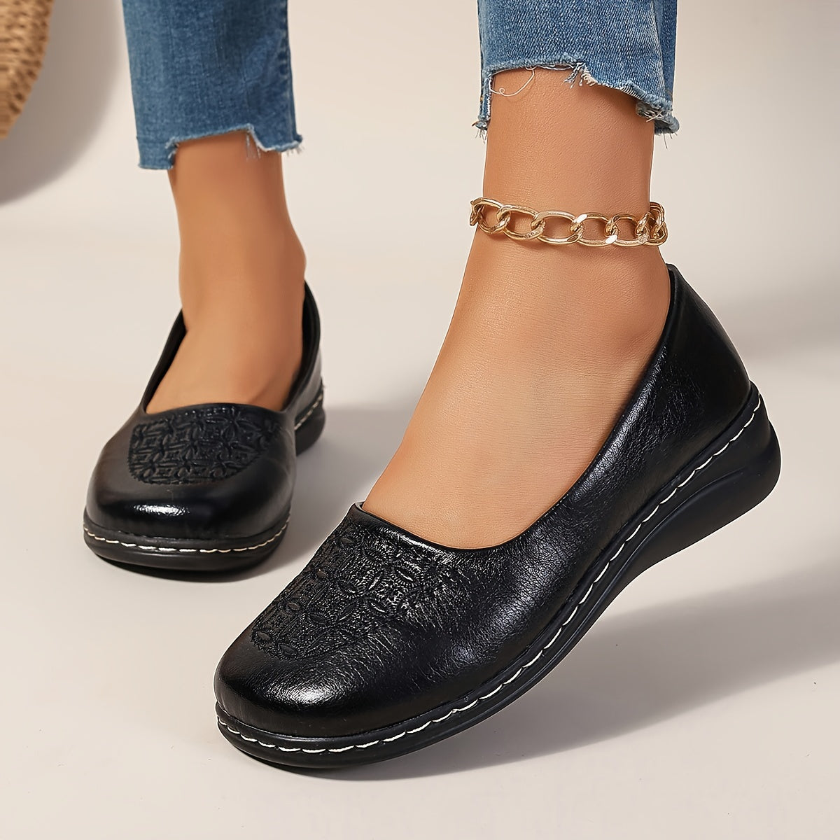 Beatrice™ | Patterned Comfort Slip-Ons