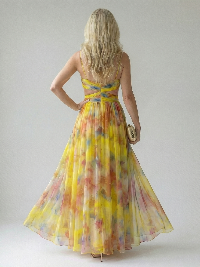 Elva | Wrap Bodice Maxi Dress