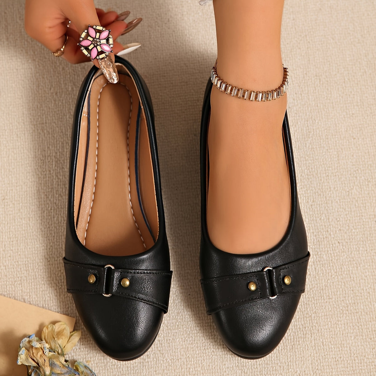 Cordelia™ | Buckle Detail Wedge Loafers