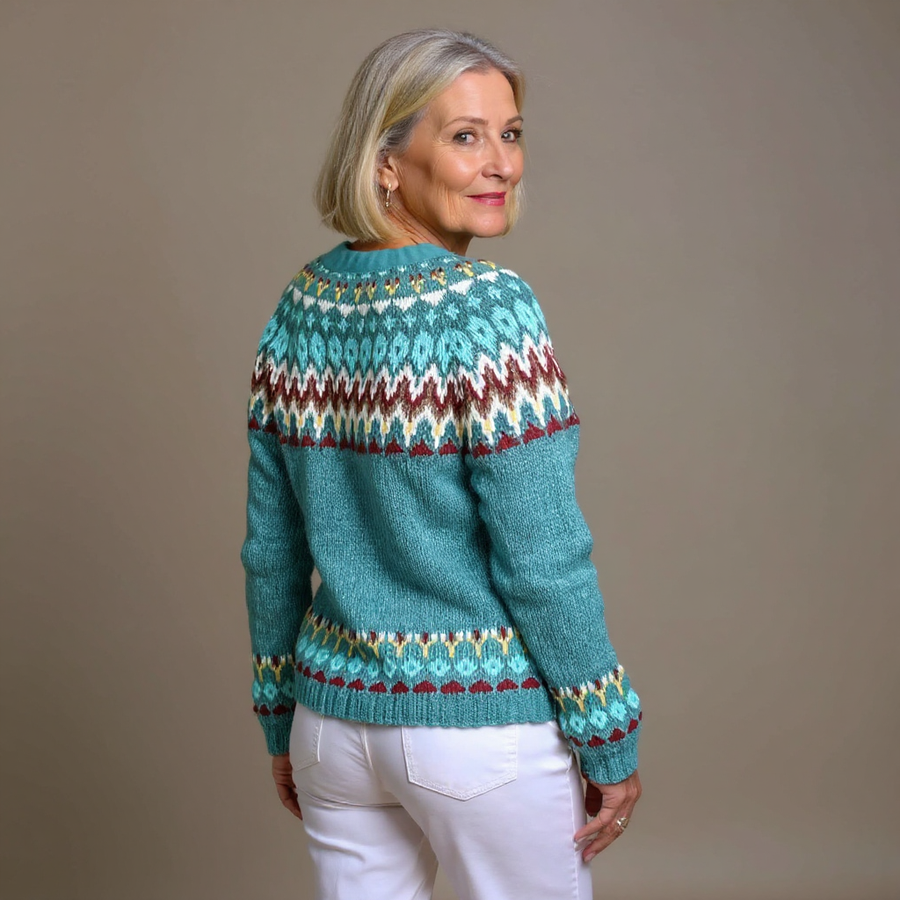 Lova | Fair Isle Patterned Cardigan