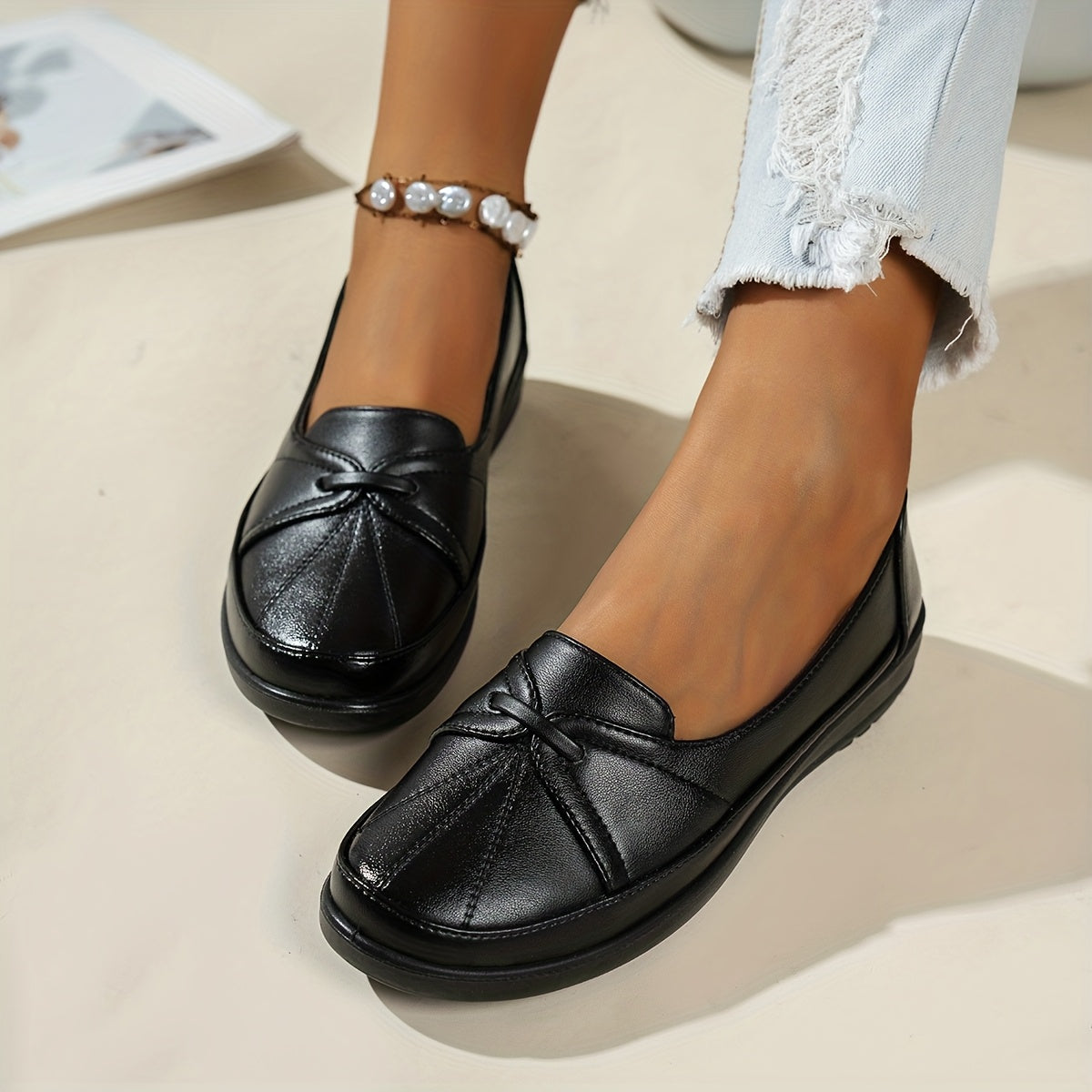 Prudence™ | Knot Detail Comfort Loafers