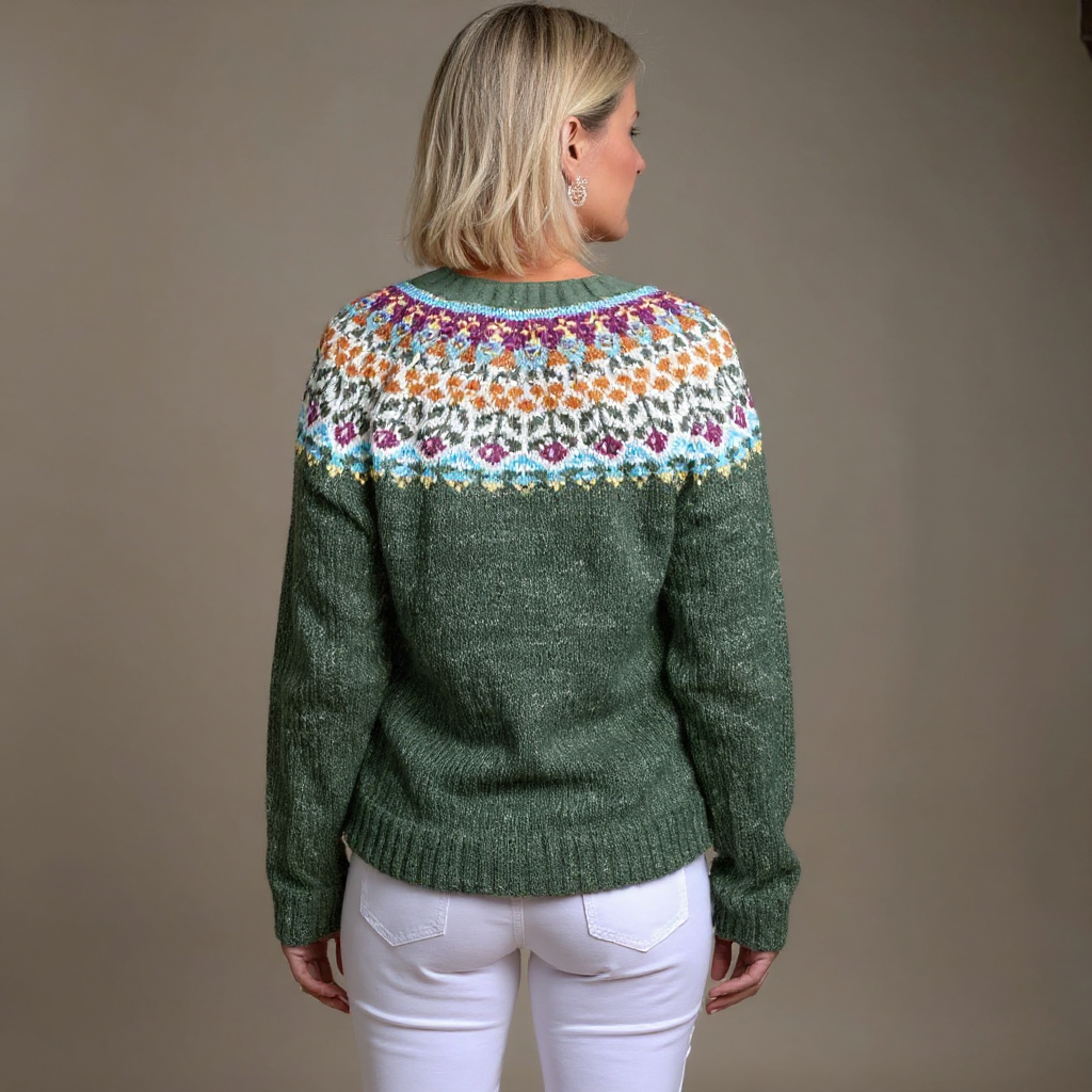 Maribel | Fair Isle Knit Cardigan