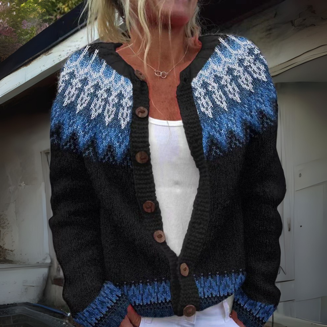 Mona | Fair Isle Folk Cardigan