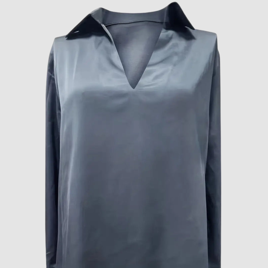 Astrid | Silky V-Neck Blouse