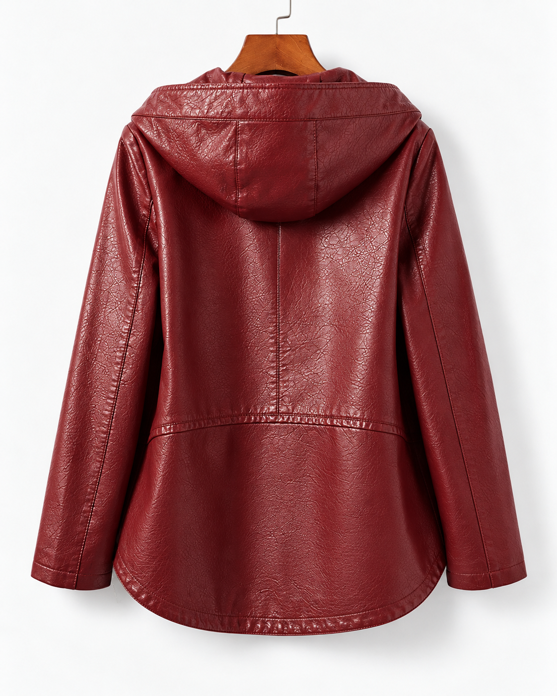 Avana Genuine Leather Hooded Jacket