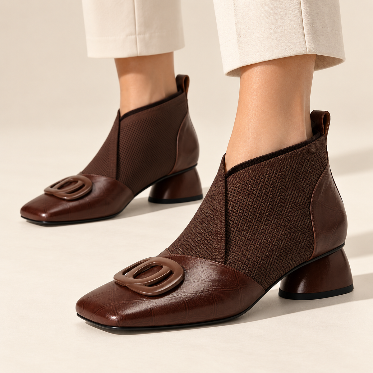 Clara Sculpted Leather Boots