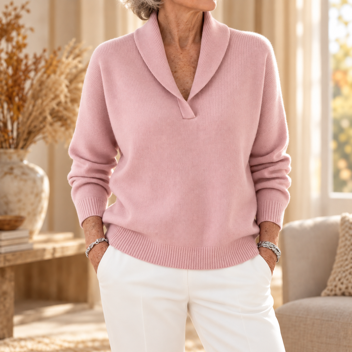 Clarissa | The Forgiving-Fit V-Neck Jumper