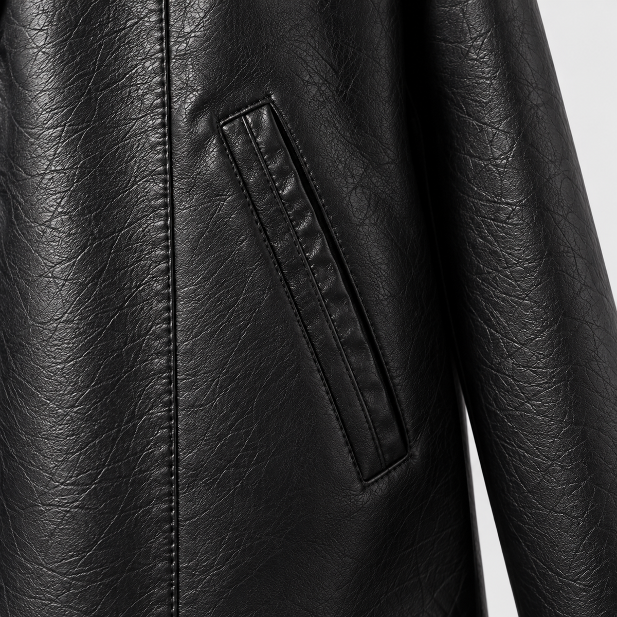 Avana Genuine Leather Hooded Jacket